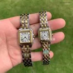 1:1 Super Clone Uhr Cartier Panthère de Cartier W2PN0006 Zweifarbig Gold & Stahl 22×30mm