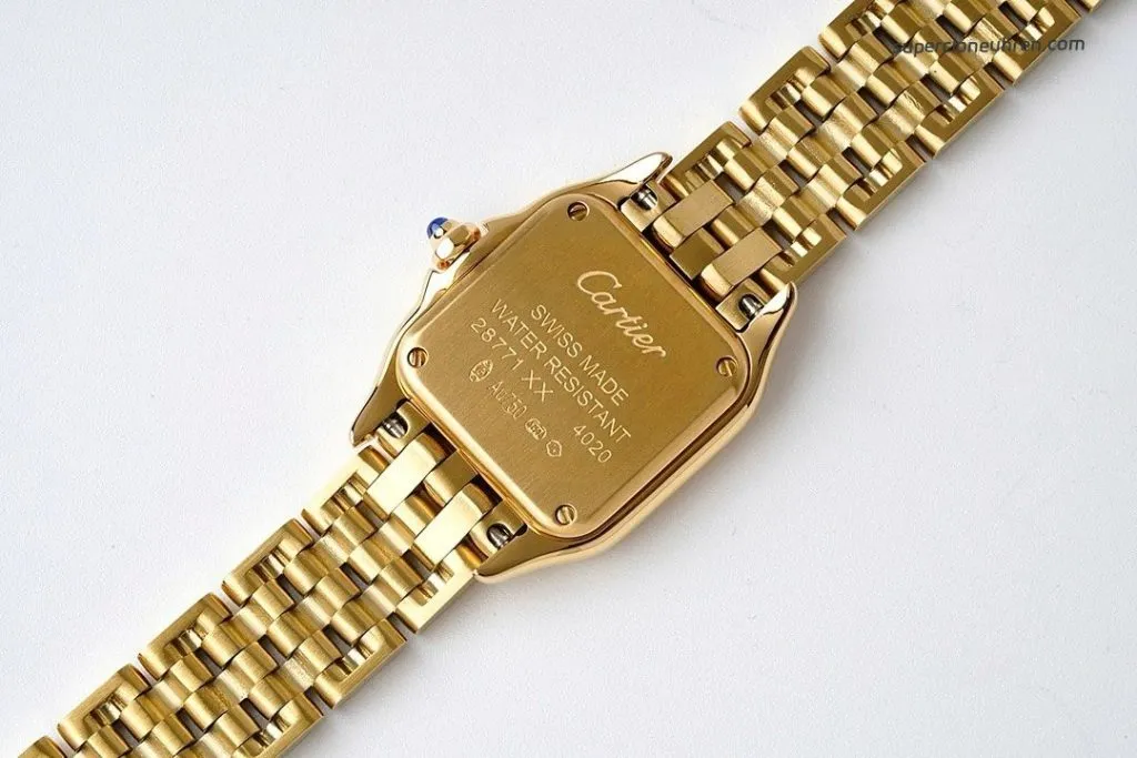 1:1 Super Clone Uhr Cartier Panthère WGPN0008 Gelbgold 22×30 mm