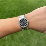 1:1 Super Clone Uhr Patek Philippe Twenty~4 7300/1200A-010 Grau Diamant-Lünette Damenuhr 36mm