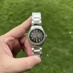1:1 Super Clone Uhr Patek Philippe Twenty~4 7300/1200A-010 Grau Diamant-Lünette Damenuhr 36mm