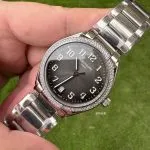 1:1 Super Clone Uhr Patek Philippe Twenty~4 7300/1200A-010 Grau Diamant-Lünette Damenuhr 36mm