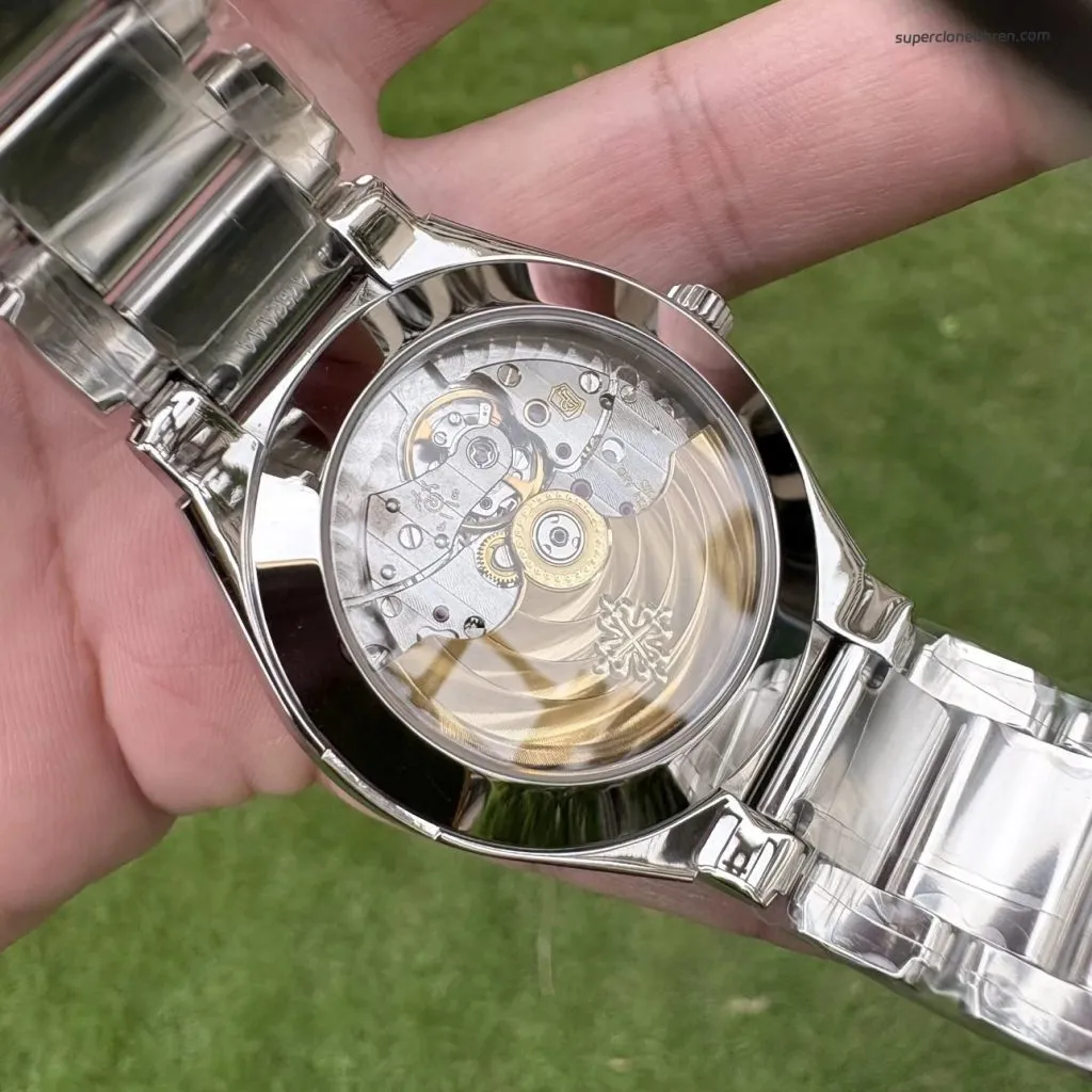 1:1 Super Clone Uhr Patek Philippe Twenty~4 7300/1200A-010 Grau Diamant-Lünette Damenuhr 36mm