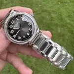 1:1 Super Clone Uhr Patek Philippe Twenty~4 7300/1200A-010 Grau Diamant-Lünette Damenuhr 36mm
