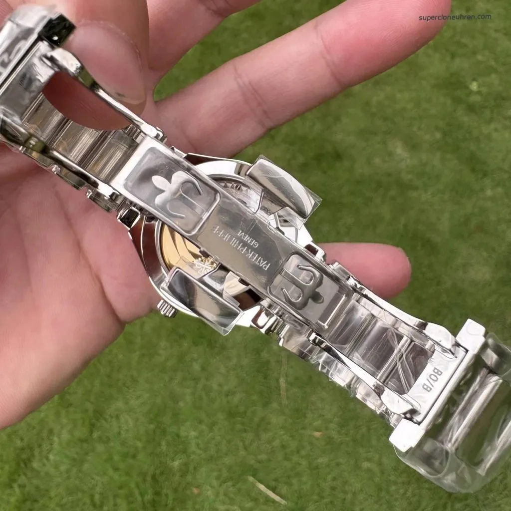 1:1 Super Clone Uhr Patek Philippe Twenty~4 7300/1200A-010 Grau Diamant-Lünette Damenuhr 36mm