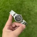 1:1 Super Clone Uhr Patek Philippe Twenty~4 7300/1200A-010 Grau Diamant-Lünette Damenuhr 36mm