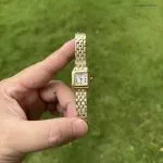 1:1 Super Clone Uhr Cartier Panthère Mini WGPN0036 Gelbgold 25×19 mm