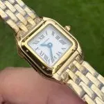 1:1 Super Clone Uhr Cartier Panthère Mini WGPN0036 Gelbgold 25×19 mm