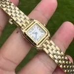 1:1 Super Clone Uhr Cartier Panthère Mini WGPN0036 Gelbgold 25×19 mm