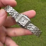1:1 Super Clone Uhr Cartier Panthère de Cartier WSPN0012 Stahlarmband Mini 25×19 mm