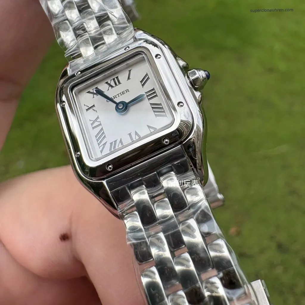1:1 Super Clone Uhr Cartier Panthère de Cartier WSPN0012 Stahlarmband Mini 25×19 mm