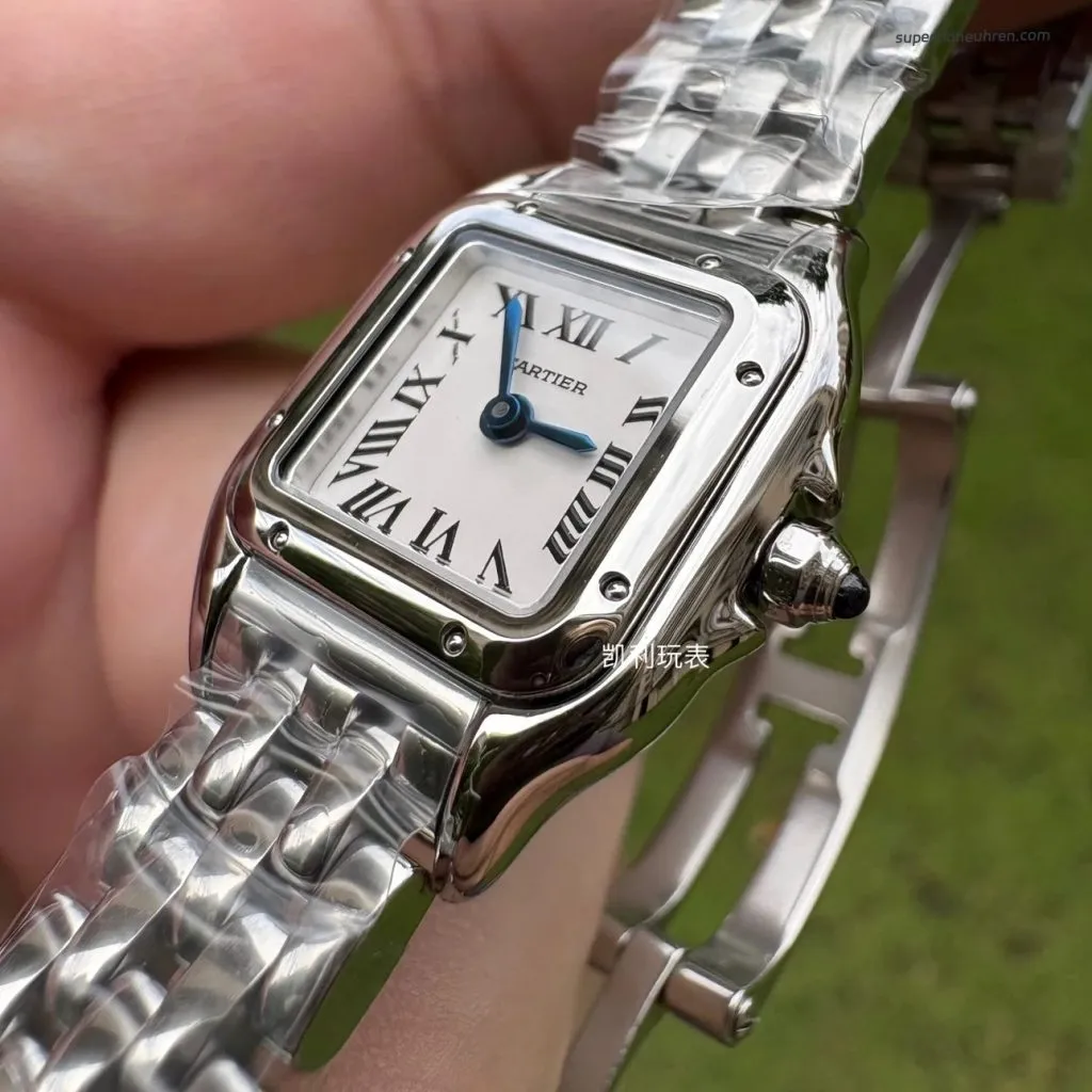 1:1 Super Clone Uhr Cartier Panthère de Cartier WSPN0012 Stahlarmband Mini 25×19 mm