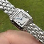 1:1 Super Clone Uhr Cartier Panthère de Cartier WSPN0012 Stahlarmband Mini 25×19 mm