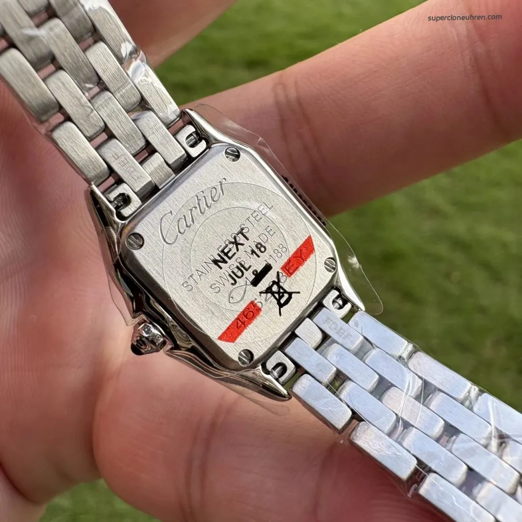 1:1 Super Clone Uhr Cartier Panthère de Cartier WSPN0012 Stahlarmband Mini 25×19 mm