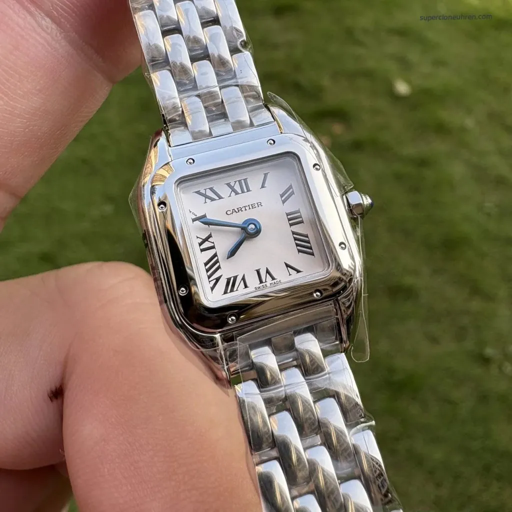 1:1 Super Clone Uhr Cartier Panthère de Cartier WSPN0012 Stahlarmband Mini 25×19 mm
