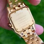 1:1 Super Clone Uhr Cartier Panthère WGPN0009 Vollgold Damenuhr 27×37 mm