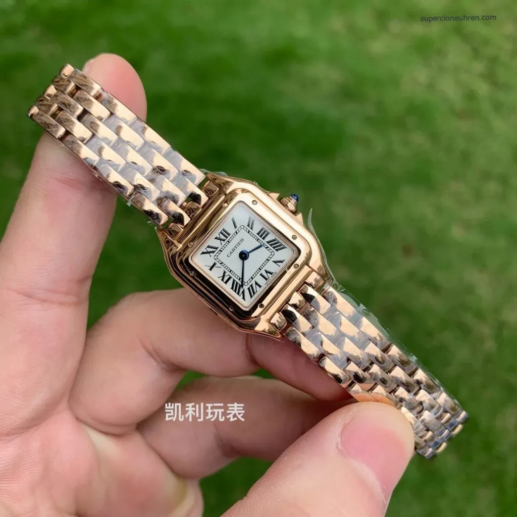 1:1 Super Clone Uhr Cartier Panthère WGPN0006 Roségold 22×30 mm