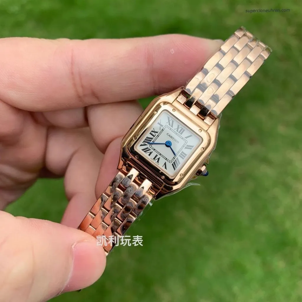 1:1 Super Clone Uhr Cartier Panthère WGPN0006 Roségold 22×30 mm