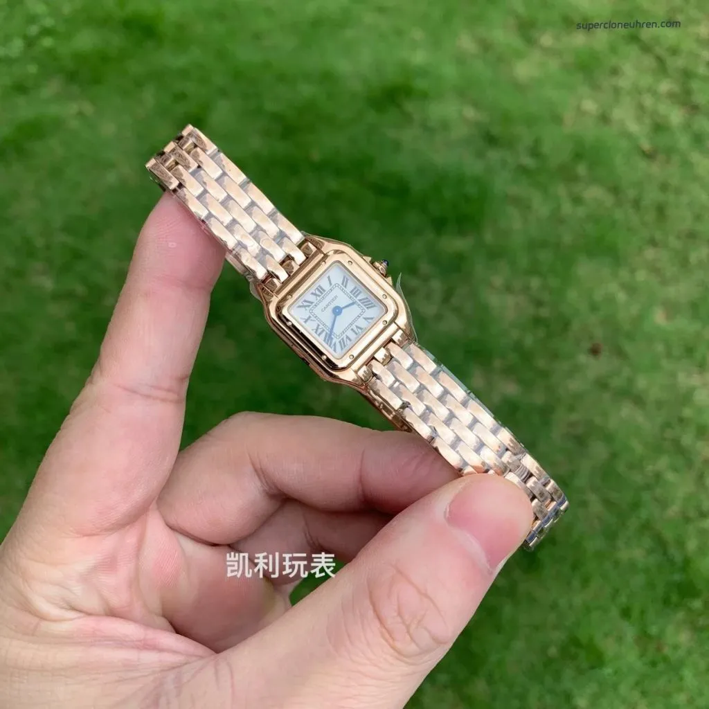 1:1 Super Clone Uhr Cartier Panthère WGPN0006 Roségold 22×30 mm
