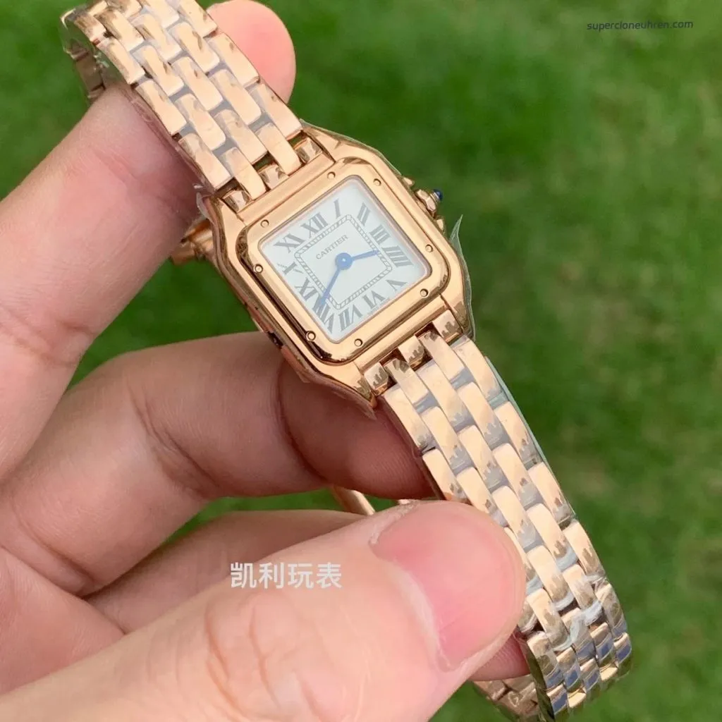 1:1 Super Clone Uhr Cartier Panthère WGPN0006 Roségold 22×30 mm