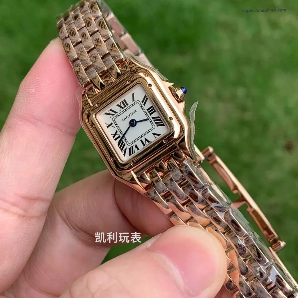 1:1 Super Clone Uhr Cartier Panthère WGPN0006 Roségold 22×30 mm