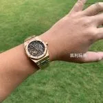 1:1 Super Clone Uhr Audemars Piguet Royal Oak 15407OR Rotgold Skelett-Zifferblatt 41mm