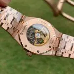 1:1 Super Clone Uhr Audemars Piguet Royal Oak 15407OR Rotgold Skelett-Zifferblatt 41mm