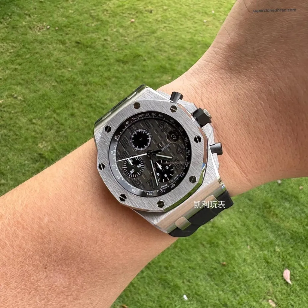 1:1 Super Clone Uhr Audemars Piguet Royal Oak Offshore 26470ST.OO.A104CR.01 Grau 42mm