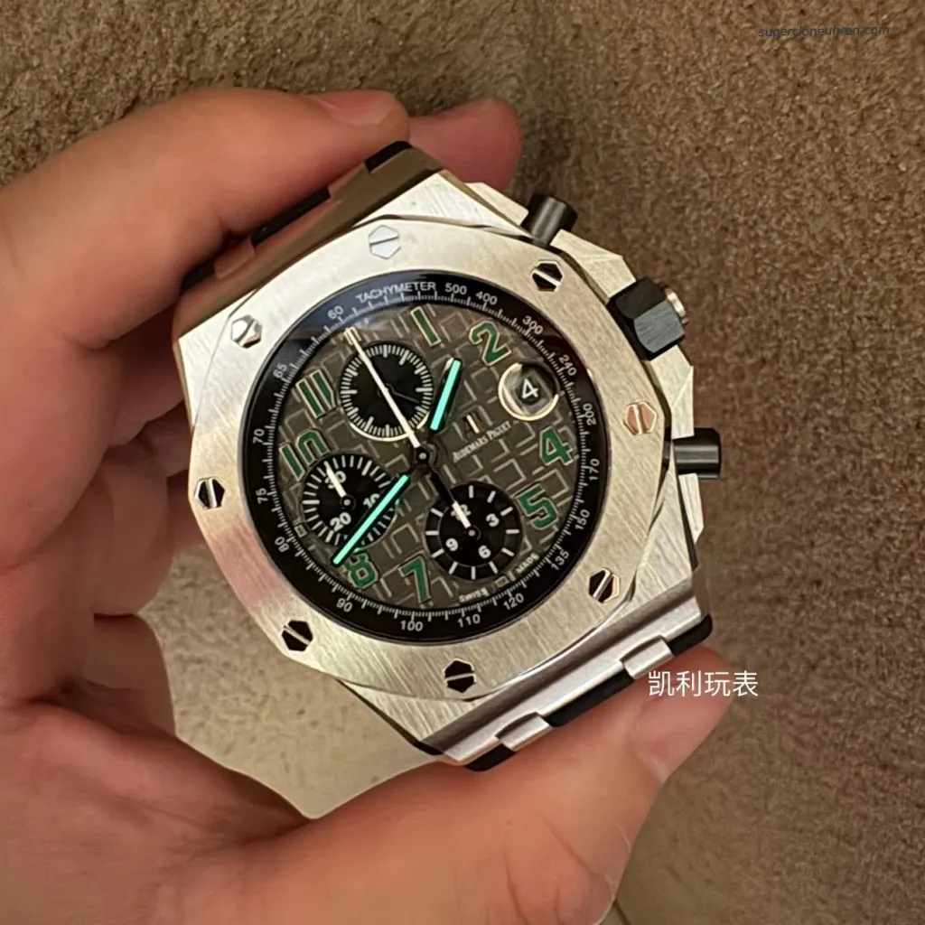 1:1 Super Clone Uhr Audemars Piguet Royal Oak Offshore 26470ST.OO.A104CR.01 Grau 42mm