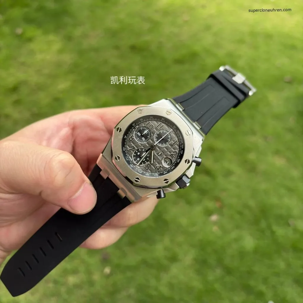 1:1 Super Clone Uhr Audemars Piguet Royal Oak Offshore 26470ST.OO.A104CR.01 Grau 42mm