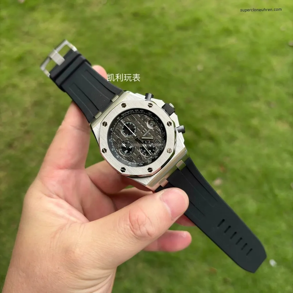 1:1 Super Clone Uhr Audemars Piguet Royal Oak Offshore 26470ST.OO.A104CR.01 Grau 42mm