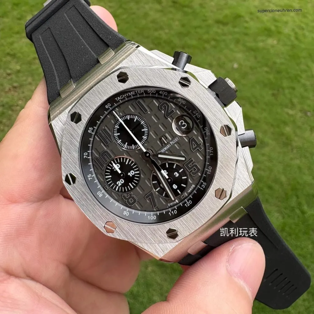 1:1 Super Clone Uhr Audemars Piguet Royal Oak Offshore 26470ST.OO.A104CR.01 Grau 42mm