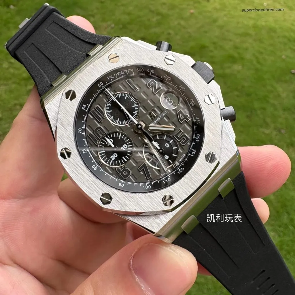 1:1 Super Clone Uhr Audemars Piguet Royal Oak Offshore 26470ST.OO.A104CR.01 Grau 42mm