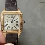 1:1 Super Clone Uhr Cartier Santos-Dumont WGSA0032 Roségold Herrenuhr 46,6×33,9mm
