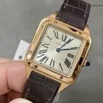 1:1 Super Clone Uhr Cartier Santos-Dumont WGSA0032 Roségold Herrenuhr 46,6×33,9mm