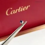 1:1 Super Clone Uhr Cartier Tank Must W4TA0017 Edelstahl mit Diamanten 33,7 × 25,5 mm