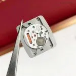 1:1 Super Clone Uhr Cartier Tank Must W4TA0017 Edelstahl mit Diamanten 33,7 × 25,5 mm