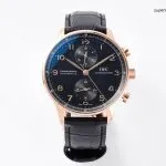 1:1 Super Clone Uhr IWC Portugieser IW371625 Roségold PVD-Gehäuse mit Chronograph