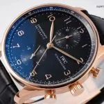1:1 Super Clone Uhr IWC Portugieser IW371625 Roségold PVD-Gehäuse mit Chronograph