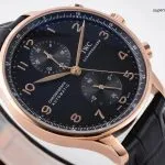 1:1 Super Clone Uhr IWC Portugieser IW371625 Roségold PVD-Gehäuse mit Chronograph