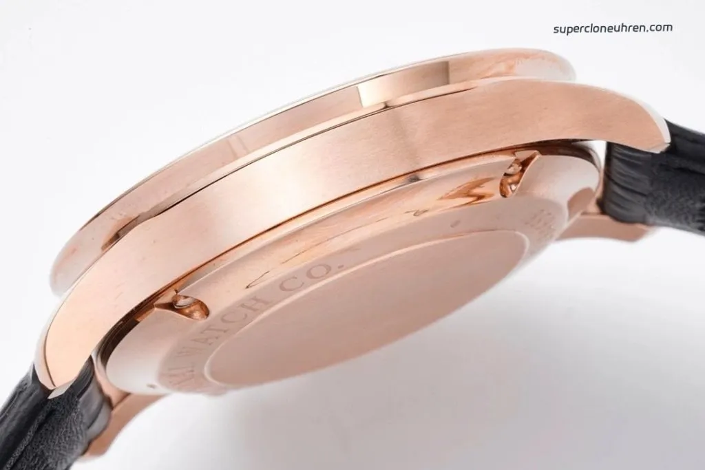1:1 Super Clone Uhr IWC Portugieser IW371625 Roségold PVD-Gehäuse mit Chronograph