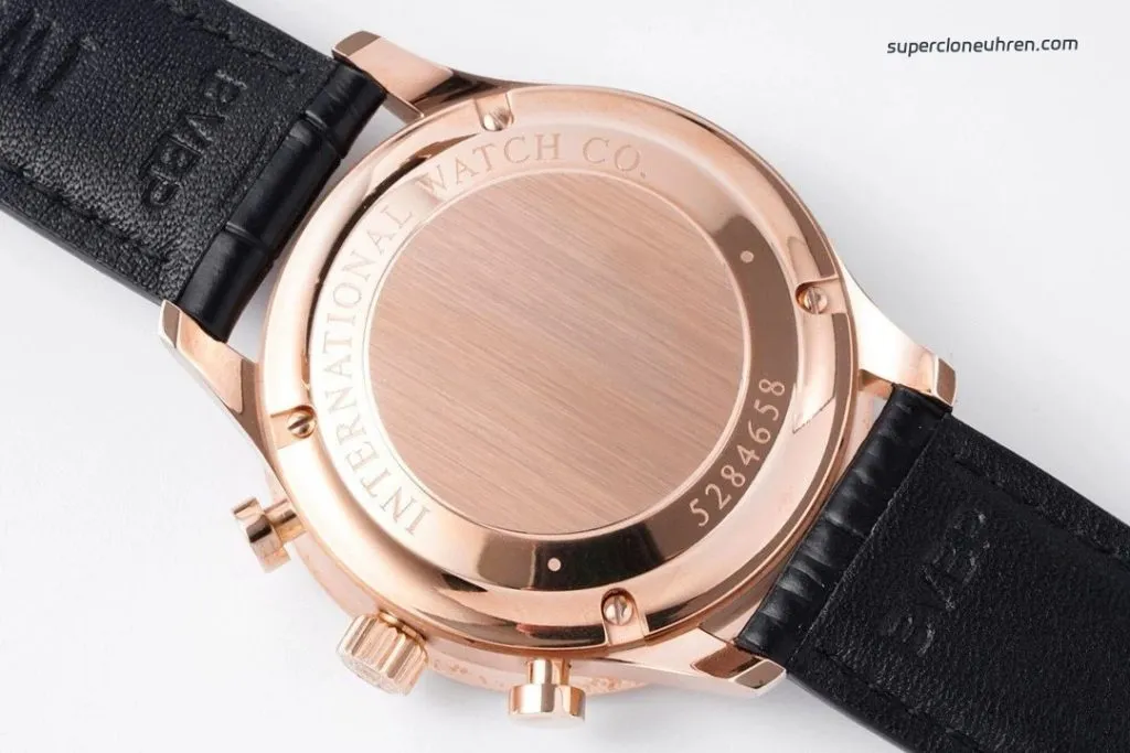 1:1 Super Clone Uhr IWC Portugieser IW371625 Roségold PVD-Gehäuse mit Chronograph