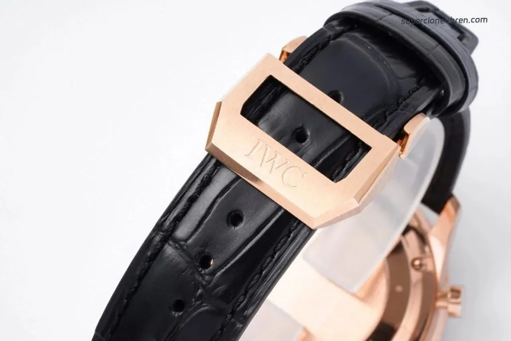 1:1 Super Clone Uhr IWC Portugieser IW371625 Roségold PVD-Gehäuse mit Chronograph