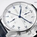 1:1 Super Clone Uhr IWC Portugieser IW371446 mit blauen Zeigern und Automatikwerk