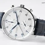1:1 Super Clone Uhr IWC Portugieser IW371446 mit blauen Zeigern und Automatikwerk