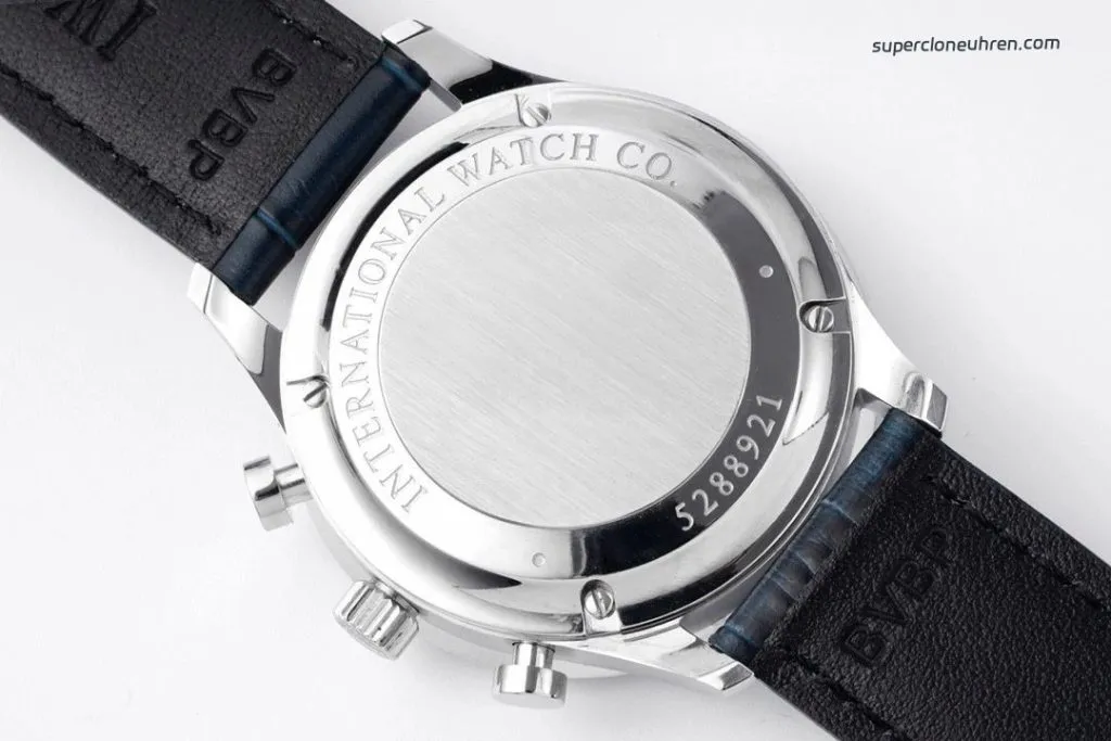 1:1 Super Clone Uhr IWC Portugieser IW371446 mit blauen Zeigern und Automatikwerk