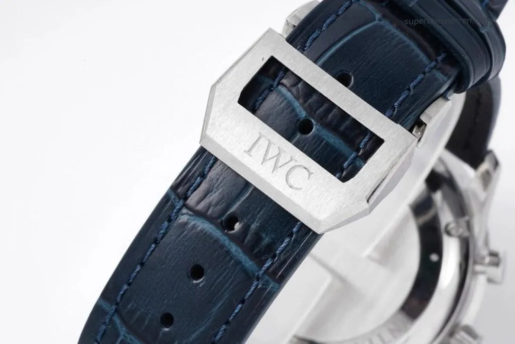 1:1 Super Clone Uhr IWC Portugieser IW371446 mit blauen Zeigern und Automatikwerk