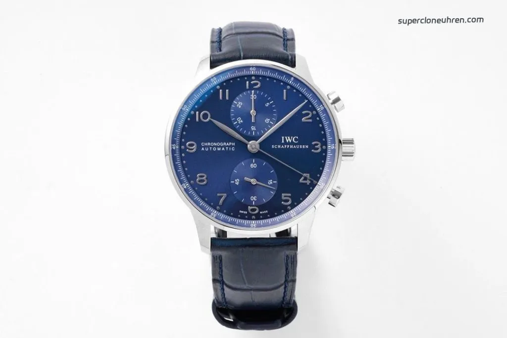 1:1 Super Clone Uhr IWC Portugieser Chronograph IW371491 Blaues Zifferblatt 41mm