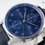 1:1 Super Clone Uhr IWC Portugieser Chronograph IW371491 Blaues Zifferblatt 41mm