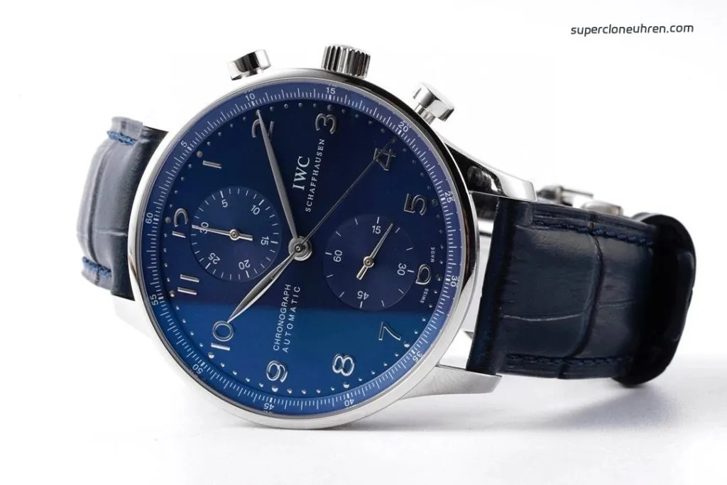1:1 Super Clone Uhr IWC Portugieser Chronograph IW371491 Blaues Zifferblatt 41mm
