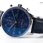 1:1 Super Clone Uhr IWC Portugieser Chronograph IW371491 Blaues Zifferblatt 41mm